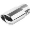 Car Exhaust Tailpipe, Stainless Steel Polished Bolt Flue Muffler, Retrofit Slant Tailpipe, Compatible With Rear Tailpipes On Most Vehicles