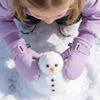 1 Pair Kids Gloves Waterproof Winter Ski Gloves Soft Fleece Lining Windproof Adjustable Strap Solid Color Threaded Gloves