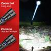 High Power Led Flashlight Rechargeable Long Range Tactical Torch Zoom Usb Hand Lantern for Camping, Outdoor & Emergency Use