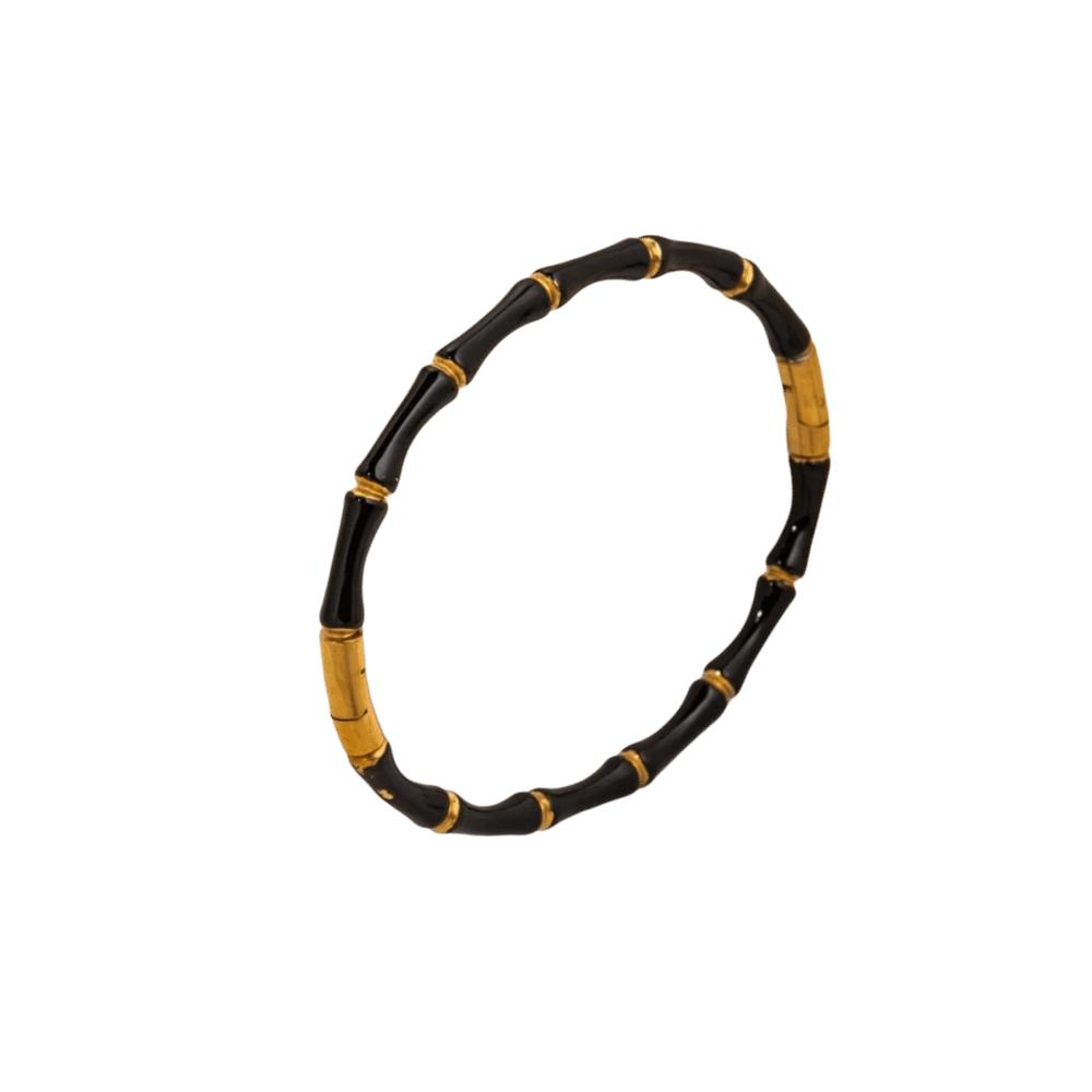 Stainless Steel Enamel Resin Bracelet Colorful Stainless Steel Bangle Bamboo Joint Bangle Party