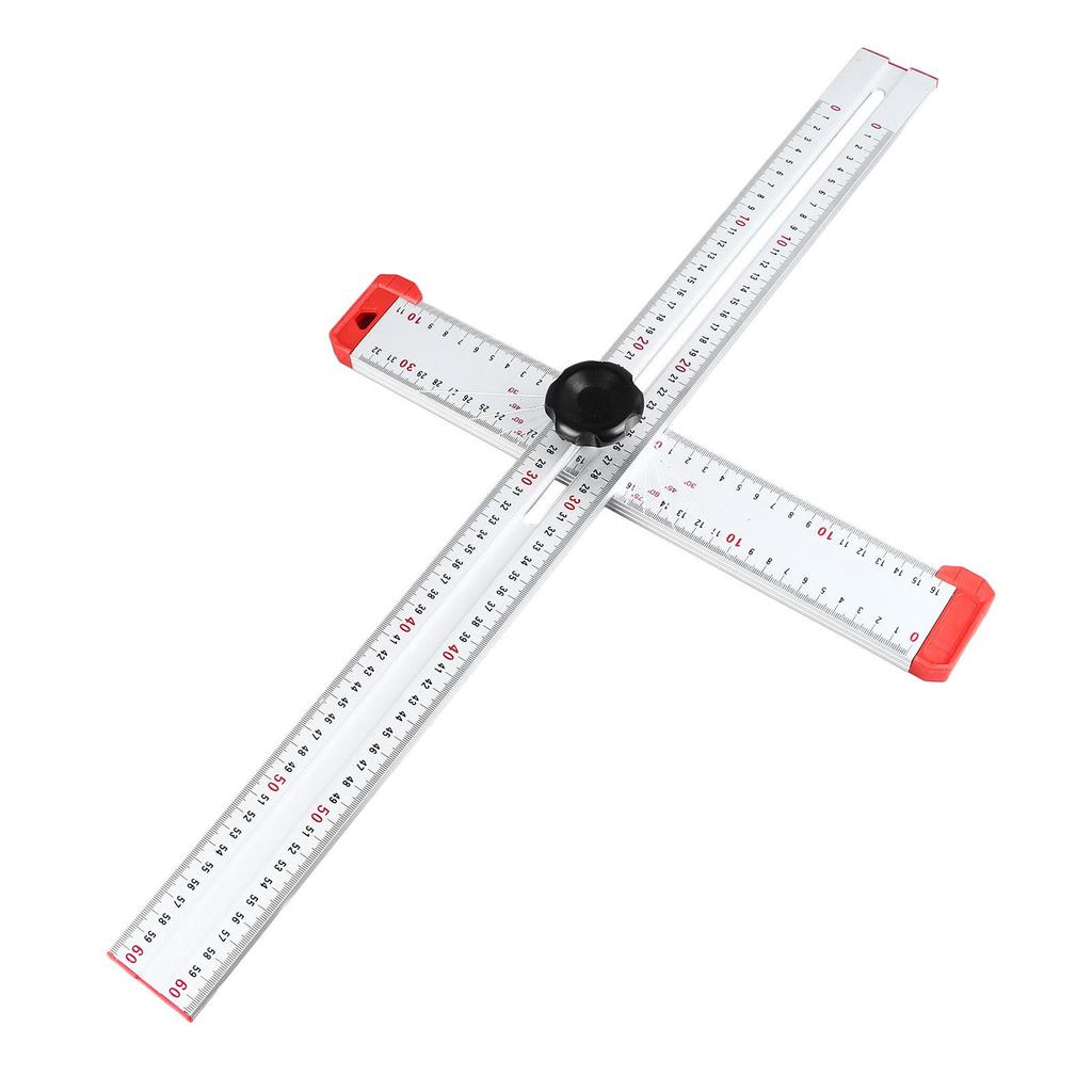 Регулируемый Т-образный угольник 600 мм 2 в 1 Регулируемый угловой угольник Т-образная разметочная линейка для деревообработки