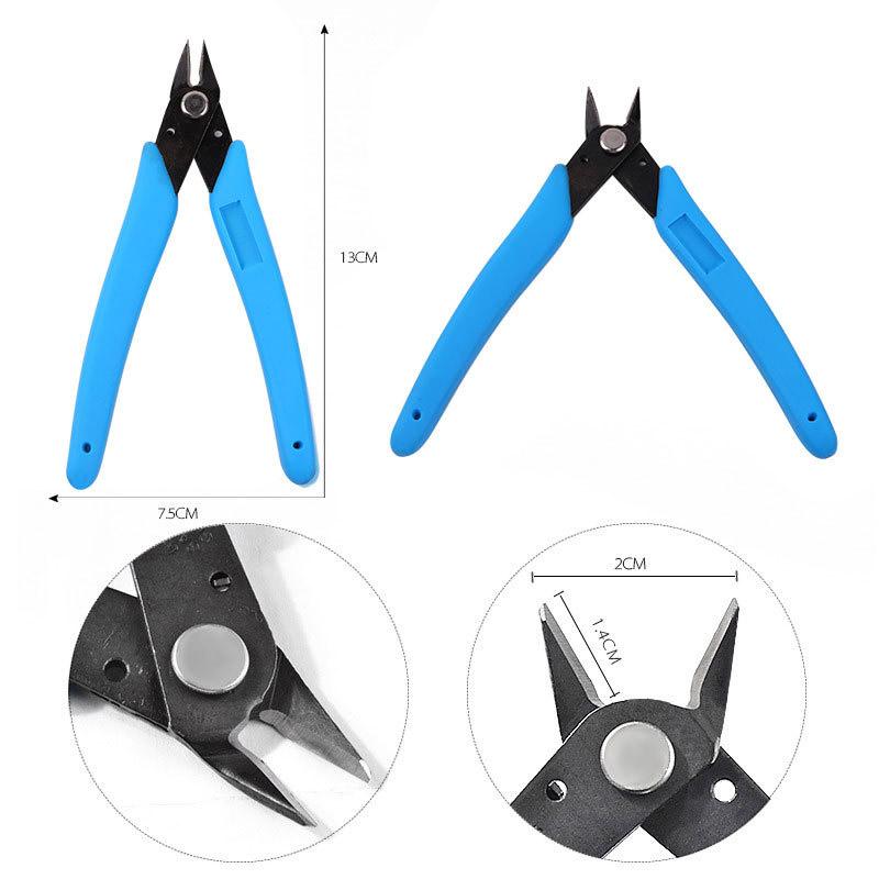1Pcs Nail Decorations Remover Plier Cutter Nipper Manicure Nail Art Tool Diagonal Pliers Mini Nail Scissors Drilling Pliers