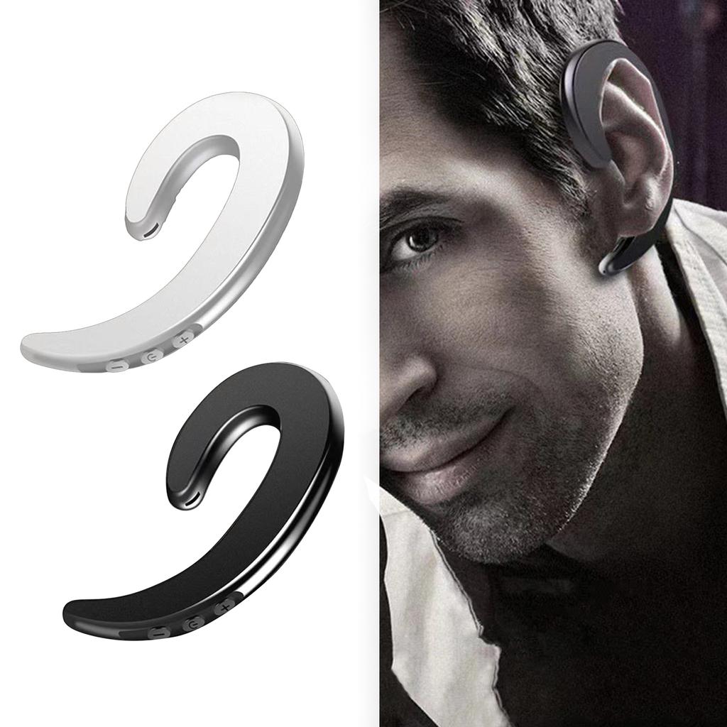Real Bone Conduction Earphone BLE5.0 Wireless Bluetooth-compatible Headset Ear Hooked Sports Headphone for Cycling