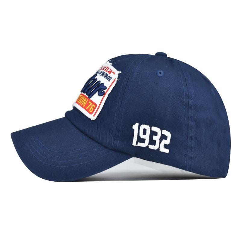 Классическая хлопковая бейсболка с объемной вышивкой в виде буквы characterure1932 высококачественная выстиранная кепка