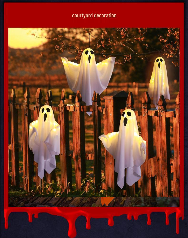 New Halloween LED Ghost Hanging Lights for Halloween Decor