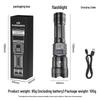 Portable USB Rechargeable High-Brightness LED Flashlight for Outdoor and Emergency Use