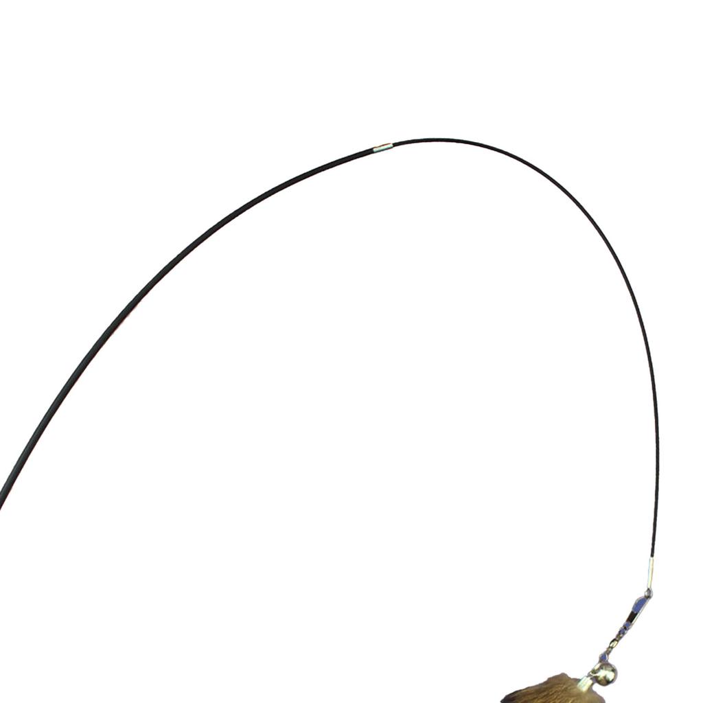 Плюшевая Забавная Кошачья Палочка Выдвижная Сменная Головка Снятие Скуки Кошачья Дразнилка Палочка для Игр в Помещении