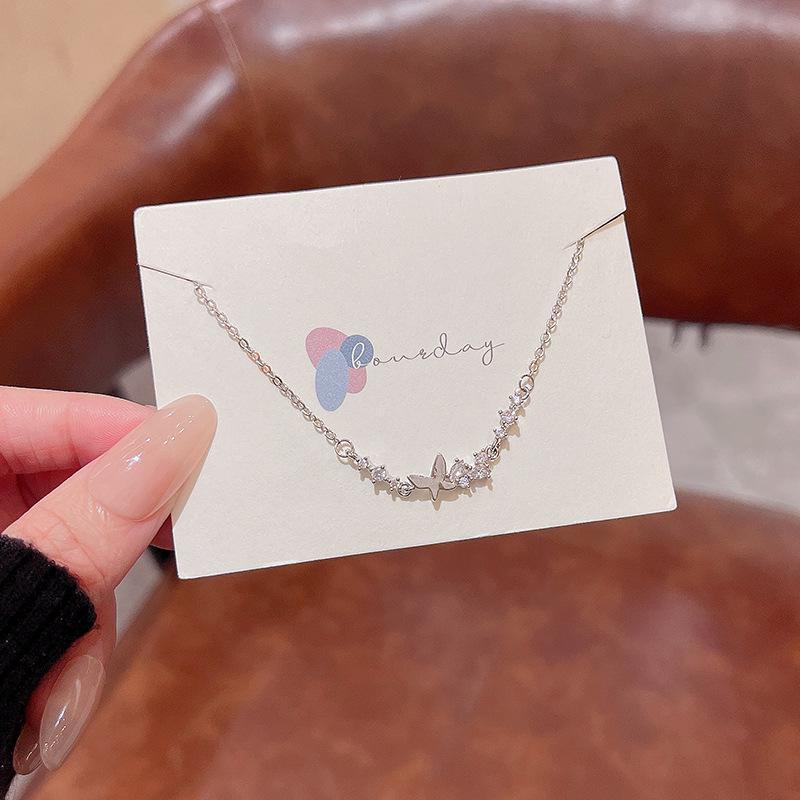 Корейский браслет-бабочка из циркония — элегантное и универсальное украшение для женщин