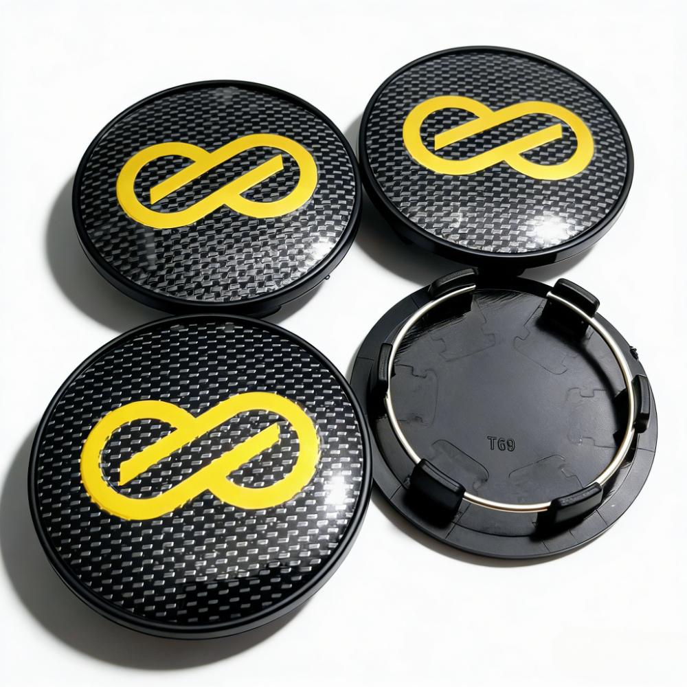 4pcs JDM ENKEI Logo Emblem Car Wheel Center Caps 69MM Clips 56MM Wheels Hub Dust Cap Rim Hubcaps Dustproot Cover Car Accessories