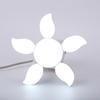 5 Blades Industrial Lighting LED Garage Light Foldable Fans Blade E27 Lamp Head Deformable Folding