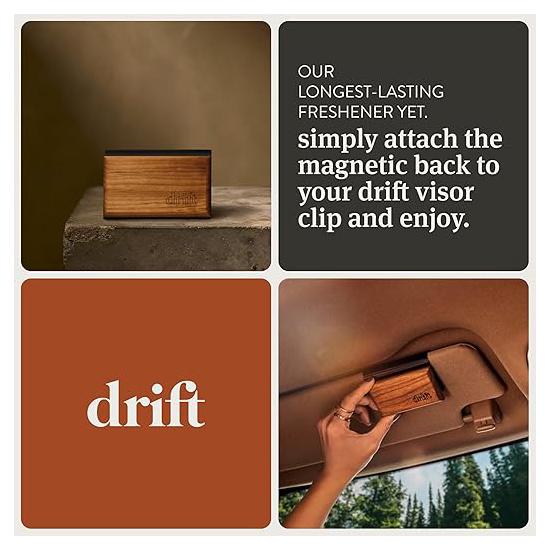Drift Car Air Freshener-Original Wood Air Freshener-Teak Fragrance Starter Kit
