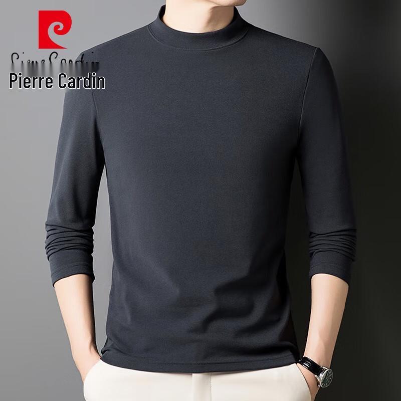 Pierre Cardin Мужская однотонная футболка с длинным рукавом