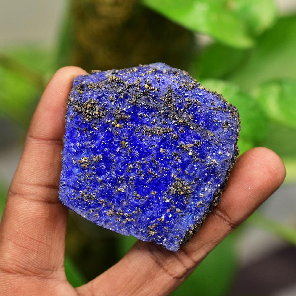 Natural Blue Sapphire Loose Gemstone Uncut Rough 288 ct September Birthstone for Gem Collections