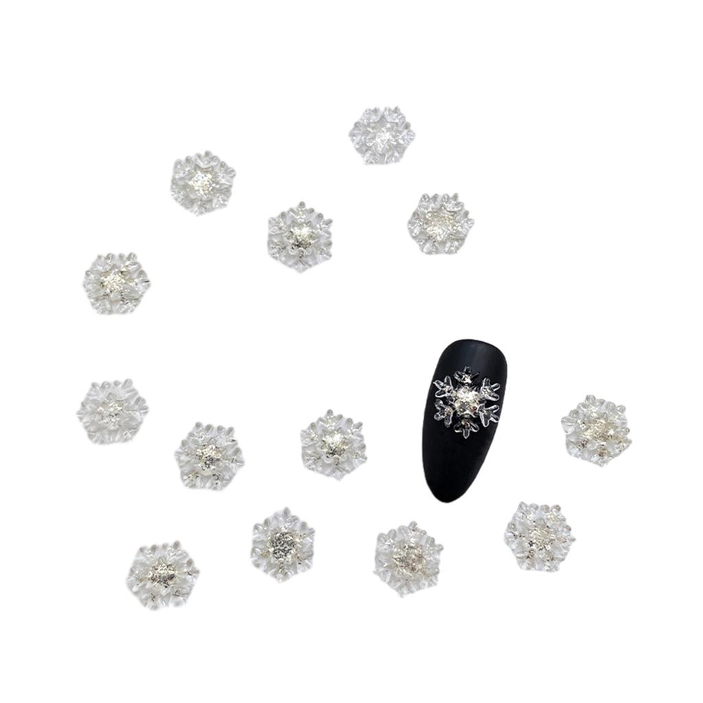 Блестящие Стразы для ногтей Снежинки Стразы для ногтей с плоской задней частью для самодельных ювелирных изделий Изделия для дизайна ногтей Украшения Принадлежности
