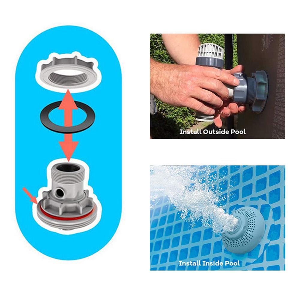 Запасная часть 10255 Резиновая шайба-уплотнение 2 шт. Плоский сетчатый фильтр для Intex