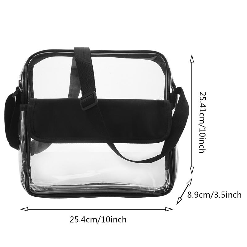 Transparent Single Shoulder Bag Travel Storage Shopping Bag Shoulder Crossbody Bag for Women