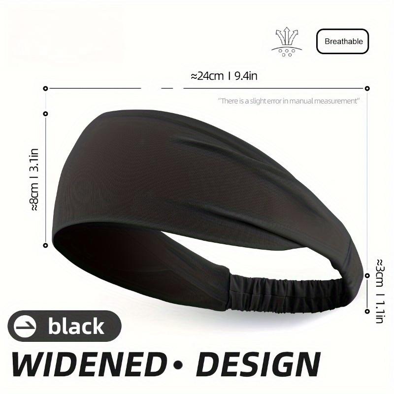 [Влагоотводящая повязка на голову] 1 шт. Нескользящая влагоотводящая спортивная повязка на голову | Дышащая влагоотводящая эластичная повязка для волос для бега, йоги, велоспорта