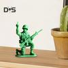 Green Armyman Figurine Middle Finger Soldier Miniature Military Toy Blue Navy Man Figures for Home Office Desktop Decor Military Themed Party Favors