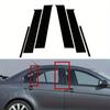 Gloss Black Pillar Post Window Trim Fit For Mitsubishi Lancer Sedan 2008-2017 for Fortis 2008-2017 Door Side Moulding Panel Sticker Cover Decoration