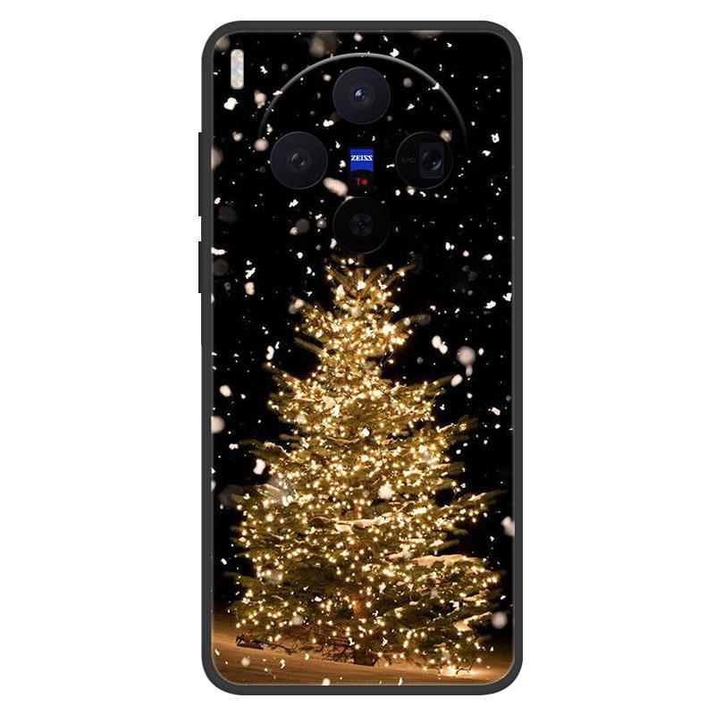 Для Vivo X300 X300Pro X200 FE X200Pro X200Ultra X200 Pro Mini X200S Чехол Рождественский Расписной Чехол для Телефона Мягкий Силиконовый TPU Корпус