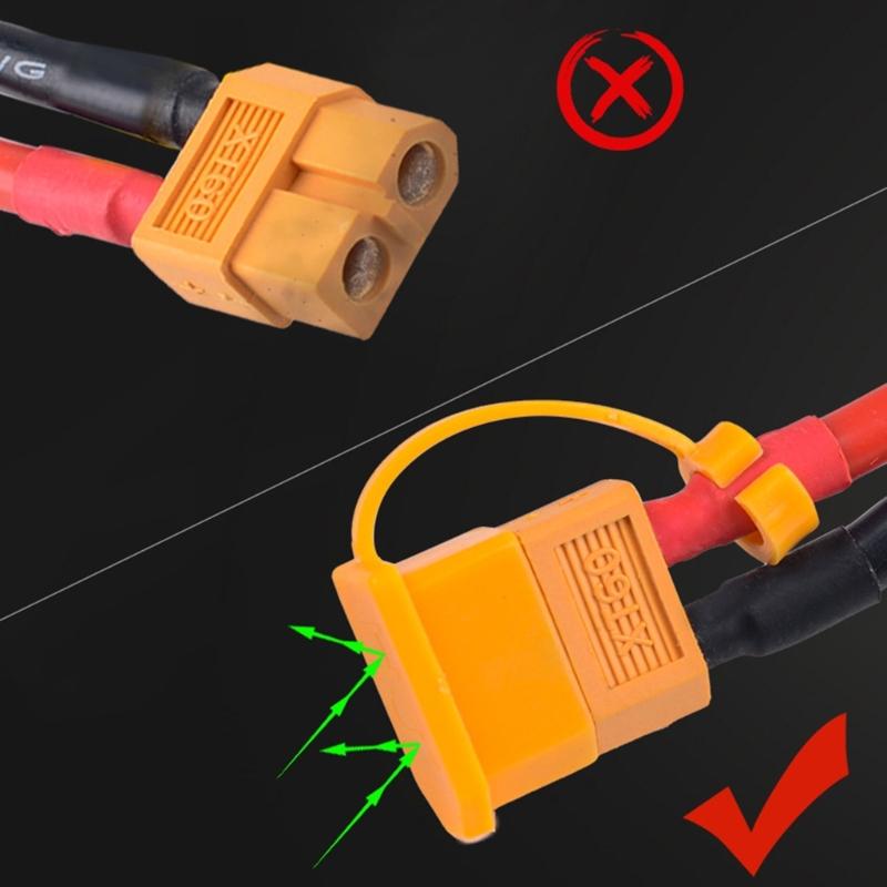 Durability XT60 Plug Dustproof and Leakproof Safety Caps XT60 Connector Covers for Secure Electrical Connections