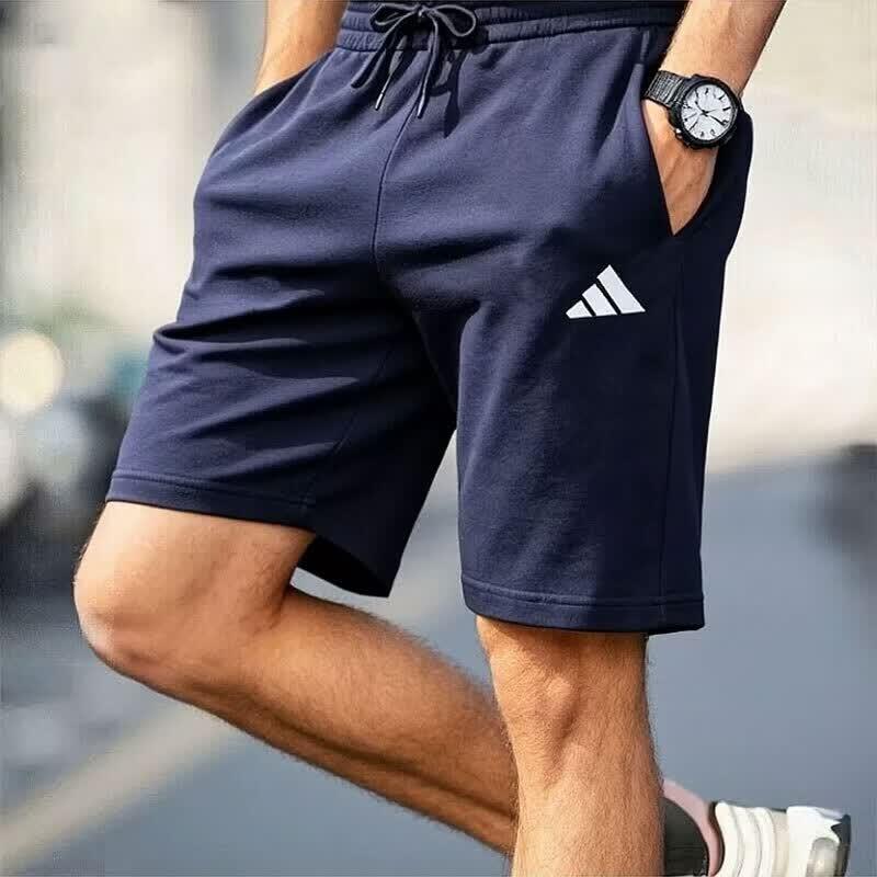 adidas Базовые однотонные шорты на шнуровке, удобные, средней посадки, повседневные, мужские шорты IB7049