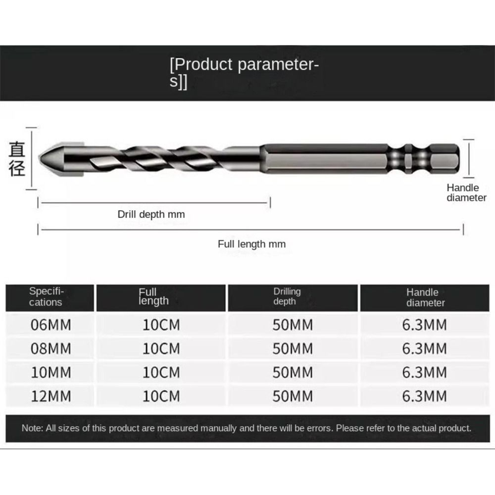 Высокопрочное эксцентриковое сверло с косой головкой, многофункциональное треугольное сверло для плитки, набор сверл, инструменты с шестигранным хвостовиком
