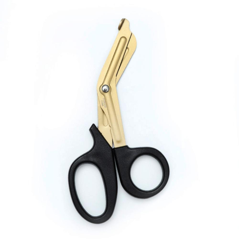 18cm Trauma Shears Titanium plating Bandage Scissors Compact Nurse Scissors