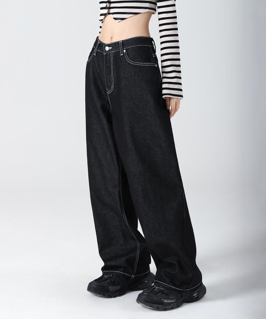 AVANDRESS This Is Nonfade Wide Pants Stitch Black