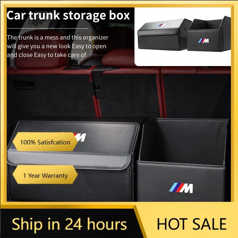 2025 Hot Car Boot Organiser Storage Box Large Capacity Foldable Storage Box For BMW Series X1X4 X5 X7 G20 G38 F20 F39 F48 E46 E6