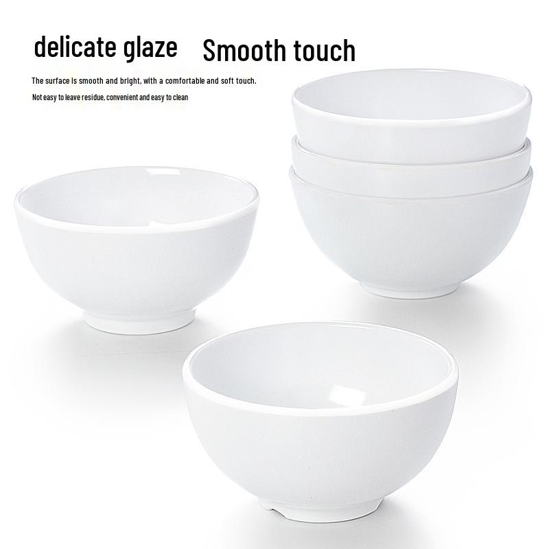 Набор квадратных меламиновых мисок: Идеально для хот-пота, соусов, риса, каши и супа - для коммерческого и ресторанного использования.