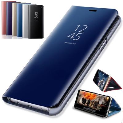 Зеркальные чехлы-книжки для Xiaomi Redmi Note 14 13 12 11 Pro Plus 5G с подставкой, чехол для телефона Redmi Note 10S 11S 12S 10 9 8 Pro