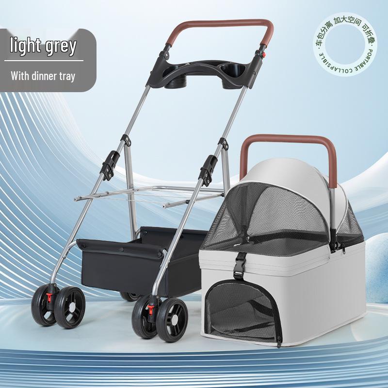 Compact Foldable Pet Stroller for Dogs and Cats