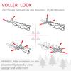 Artificial Christmas tree 180 cm pencil pine tree with snow, 492 tips for indoor use
