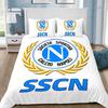 Napoli Bed Covers Bedding Set,SSC Football Club Logo Cover Modern Printed 2/3Piece Set 1 Bed Cover,Birthday Gifts