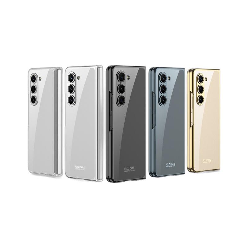 Ультратонкий гальванизированный чехол Samsung Z Fold5 с защитой экрана - Противоударный, Креативный, Складной дизайн