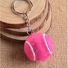 6 Color Key Chain Tennis Ball Metal Keychain Car Key Chain Key Ring sports chain sliver color pendant Hot Selling #17112 4