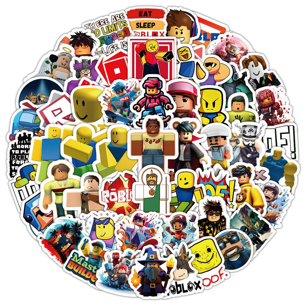 Игровые наклейки Roblox 103 шт. Креативные мультяшные Водонепроницаемые Многоразовые Без следов Высококачественные Декоративные наклейки Для детского телефона Холодильника