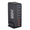 Зарядная станция 600 Вт с 8 портами, адаптер для быстрой зарядки USB C, умное высокоскоростное зарядное устройство со светодиодным индикатором