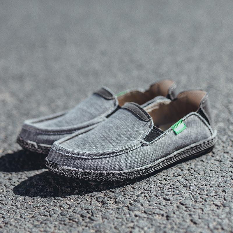 Кеды большого размера летние новые тканевые туфли земляной ретро ленивые повседневные туфли