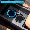 LED Cup Holder Lights Car Coasters with 7 Colors Changing Light USB Charging Car Rear Windshield Decorative Light