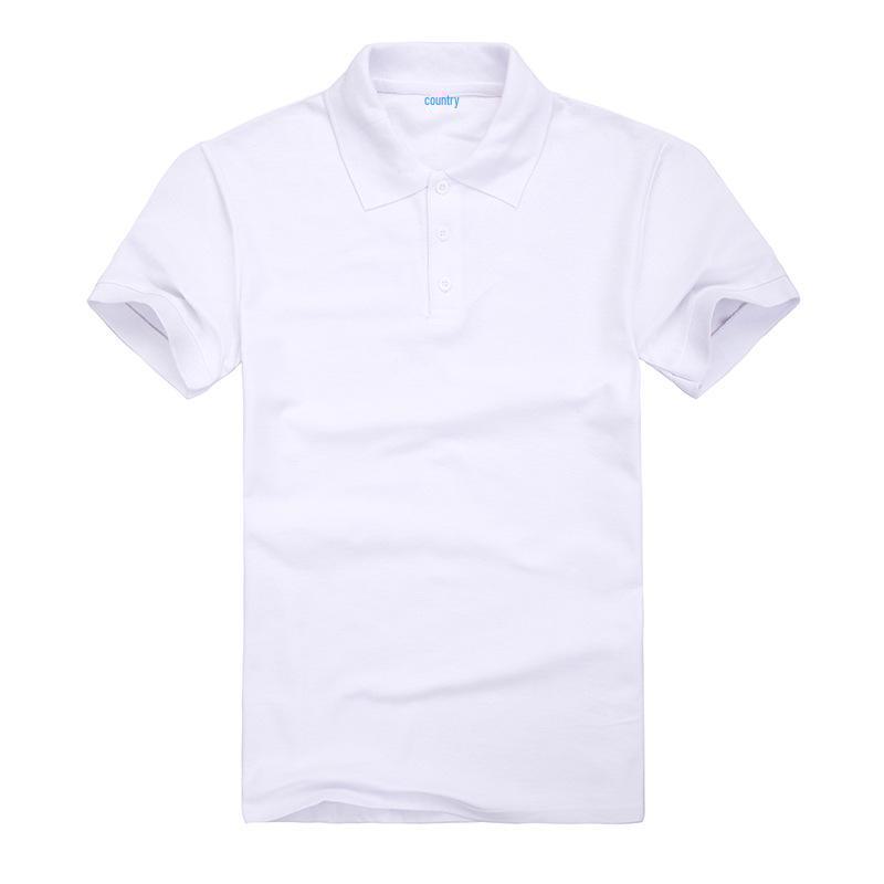 Рубашка поло с короткими рукавами и лацканами, 200 г/м²: Удобные, дышащие, однотонные, идеально подходят для работы и отдыха.