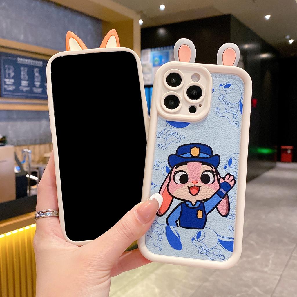 Зверополис для чехла iPhone 17 iPhone16Pro аниме полицейский Джуди Ник мультяшный чехол