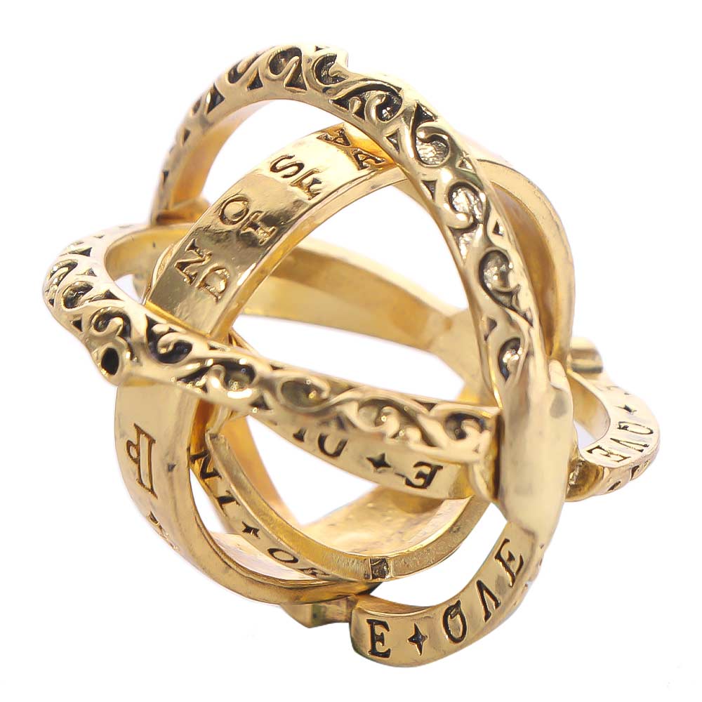 Retro Style Astronomical Ball Ring Universe Sphere Astronomy Ball Rings Jewelry Gift