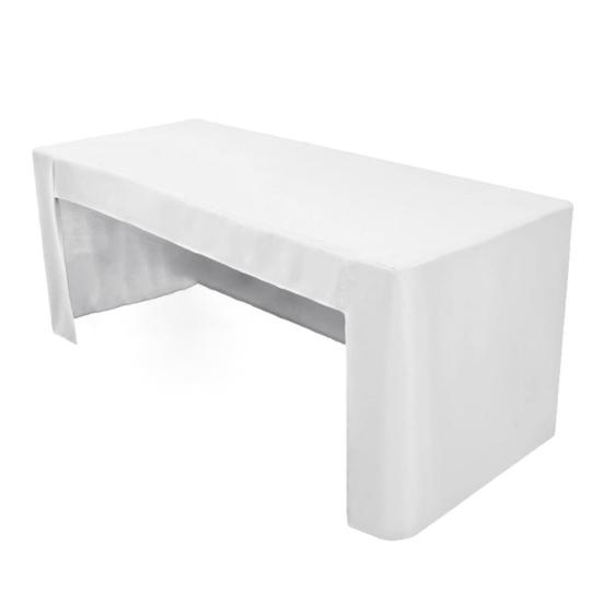 Скатерть на резинке из полиэстера с открытой спиной, однотонная моющаяся скатерть