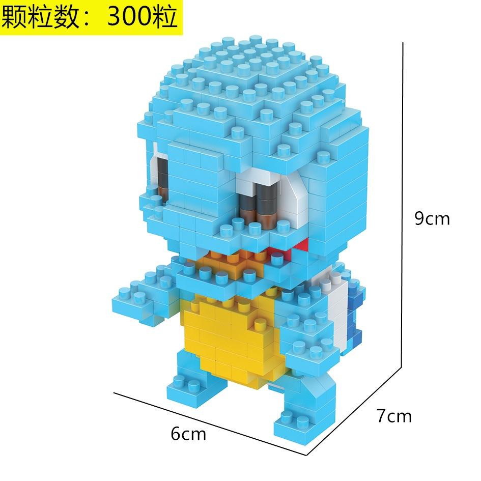 Pokemon Micro Building Blocks LBOYU Jigglypuff Gengar Mudkip Piplup Raichu Bulbasaur Pikachu Mini Brick Figures Toy  For Kids