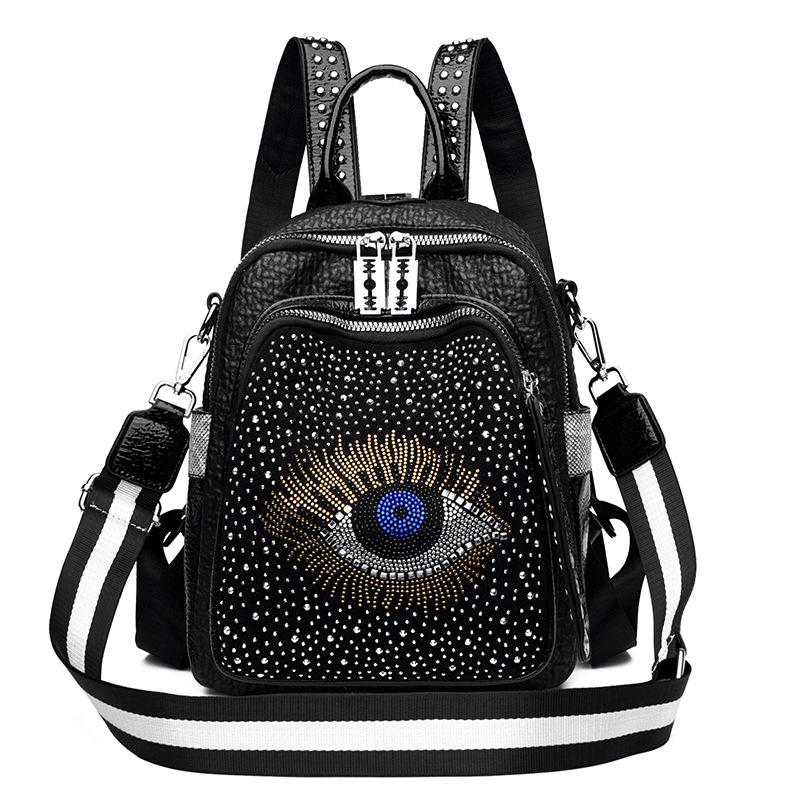 Women's New Style Fashionable Versatile Personalized High-end and Fashionable Large Capacity Dual-purpose Backpack