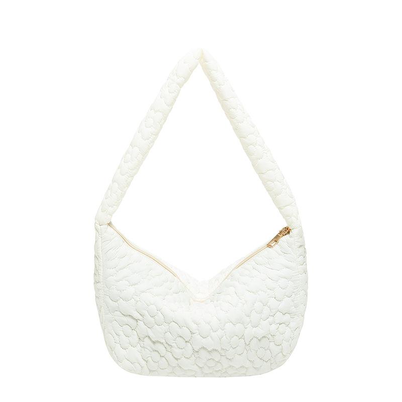 Women'S Bag Fashion Shoulder Bag Texture Embroidery Thread Handbag Simple Underarm Bag Tide