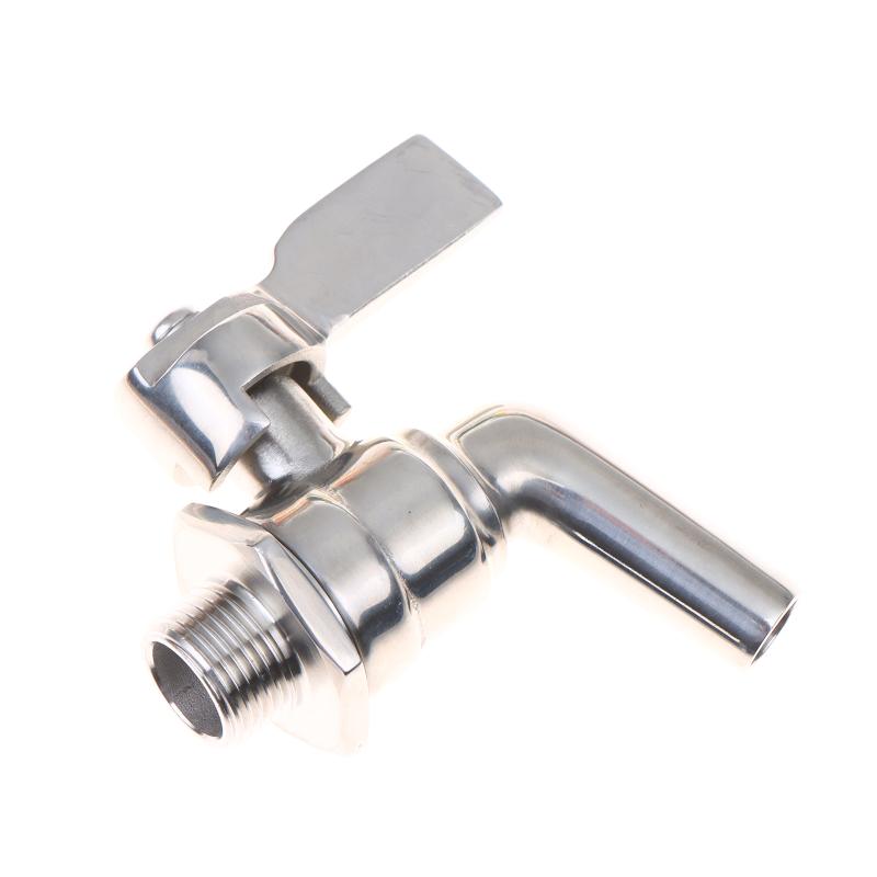 §1 PCS Stainless Steel 3/8" Beverage Dispenser Faucet Tap Spigot Cold Beer Drink Juice Wine Faucet
