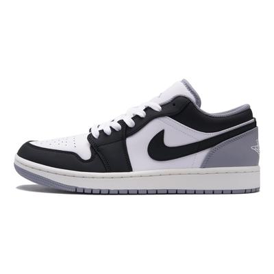 Air Jordan 1 Износостойкие и легкие Низкие Винтажные Баскетбольные Кроссовки Мужские Черно-серые 553558-053(Команда734-)